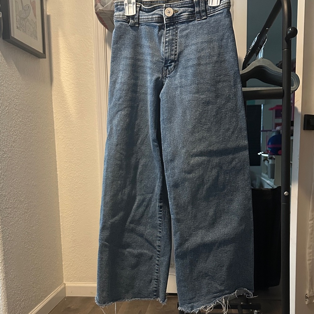 Zara girls wide leg jeans